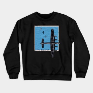 Avro Lancaster Bomber Airplane WW2 over the sea Crewneck Sweatshirt